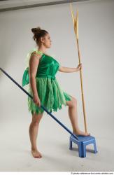 KATERINA STANDING POSE WITH SPEAR AND SWORD